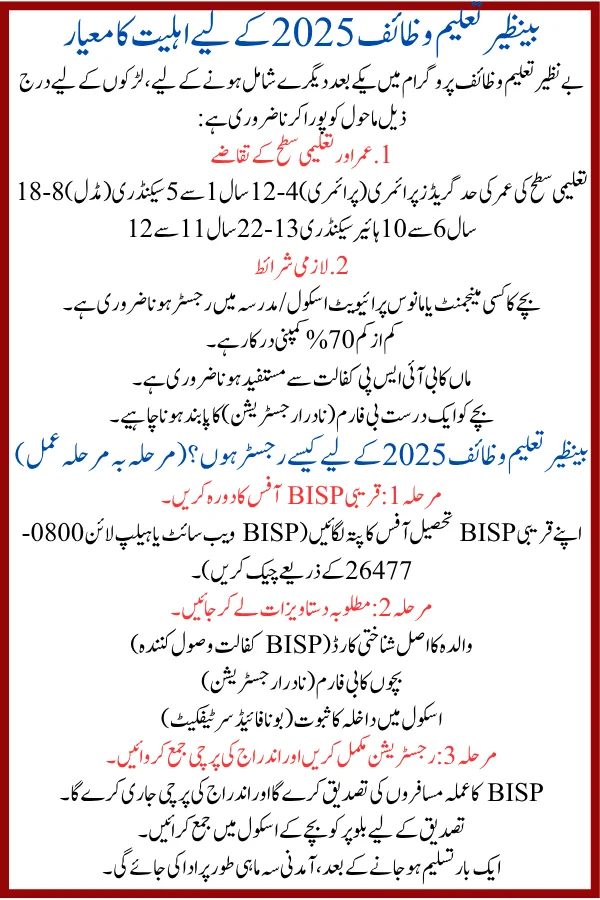 How to Register for Benazir Taleemi Wazaif in 2025 – Complete Step-by-Step Guide