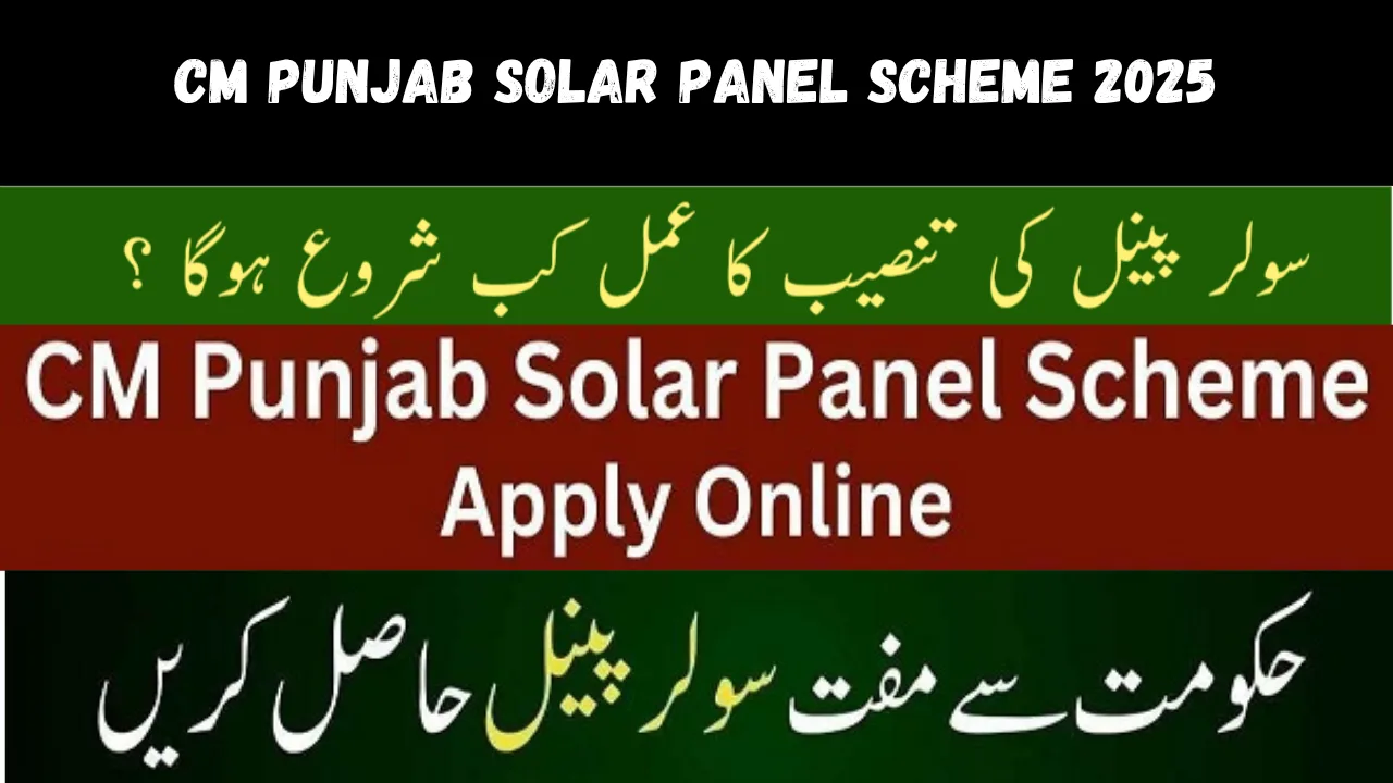 CM Punjab Solar Panel Scheme 2025